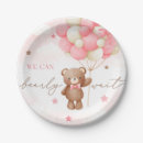 Search for teddy bear baby shower plates Boho