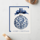 Search for chinoiserie christmas cards Blue and white