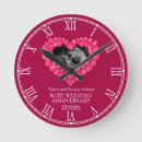 Search for 40th wedding anniversary clocks Red