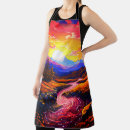 Search for nature scene aprons Mountains