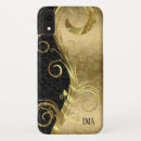 Search for metallic swirls iphone cases Black