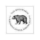 Search for bear rubber stamps Return address