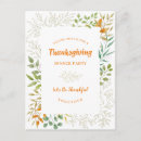 Search for watercolor thanksgiving invitations Botanical