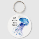 Search for aquatic life key rings Jellyfish