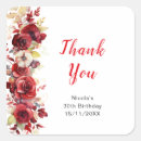 Search for romantic red roses stickers Watercolor