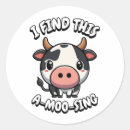 Search for cartoon moo cow stickers Farm