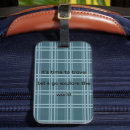 Search for plaid luggage tags Farmhouse