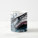 Search for shark attack mugs Great white shark
