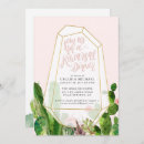 Search for succulent rehearsal dinner invitations Calligraphy