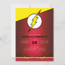Search for flash birthday invitations Dc comics
