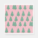 Search for christmas trees napkins Pink