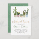 Search for succulent rehearsal dinner invitations Calligraphy