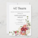 Search for surprise 40th anniversary invitations Cheers to 40 years