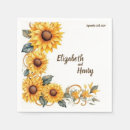 Search for sunflower wedding napkins Autumn