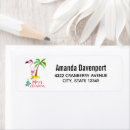 Search for tropical christmas return address labels Palm tree