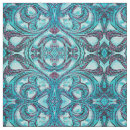 Search for blue swirl fabric Vintage