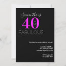 Search for fab forty invitations Fortieth