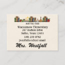 Search for bookworm business cards Teacher