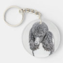 Search for black poodle key rings White