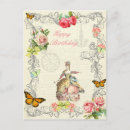 Search for vintage butterflies birthday cards Roses