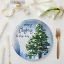 Search for pine trees paper plates Merry christmas