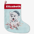 Search for siberian husky christmas stockings Pet