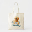Search for golden retriever tote bags Watercolor