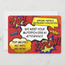 Search for girl superhero invitations Party