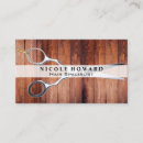 Search for wooden business cards Hair stylist