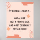 Search for allergies posters Food allergy