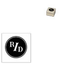 Search for circle rubber stamps Initials