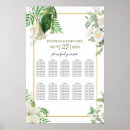 Search for gold white wedding seating charts Botanical