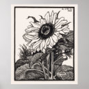 Search for vintage botanical sunflower posters Flowers