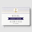 Search for anchor wedding guest books Gold