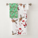 Search for santa claus bath towels Red
