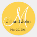 Search for yellow monogram stickers Groom