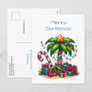 Search for beach scene christmas cards Palm tree
