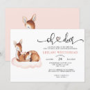 Search for deer invitations Watercolor