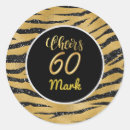 Search for happy 60th birthday stickers Gold