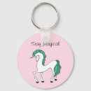 Search for fantasy blue magic key rings Unicorn