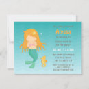 Search for sea horse birthday invitations Girl