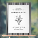 Search for money wedding signs Black and white