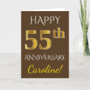 Search for for 55th wedding anniversary cards Faux gold