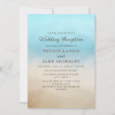 Search for beach wedding reception invitations Watercolor