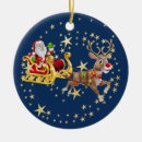Search for reindeer with santa sleigh christmas tree decorations Xmas