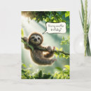 Search for sloth birthday cards Wildlife