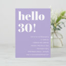 Search for lavender birthday invitations Bold typography