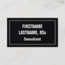 Search for school administration business cards Consultant