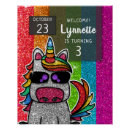 Search for unicorn birthday posters Glitter