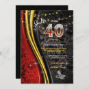 Search for red and black 40th birthday invitations Forty